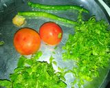 A picture of step 1 of Mint sauce.
