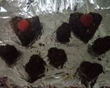 A picture of step 7 of Muesli & nuts choco hearts.