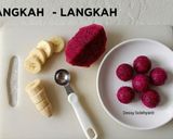 Foto langkah ke 2 dari resep Smoothie Bowl (Buah Naga Pisang Almond).