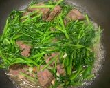 空心菜炒滷牛腱的食譜步驟3照片