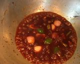 A picture of step 8 of Dry Soya Chilli.