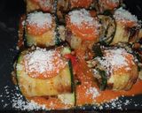 Foto del paso 4 de la receta: Rulos de calabacín rellenos