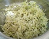 A picture of step 1 of Doodhiche Dhirde (Savoury Bottle Gourd Pancakes).