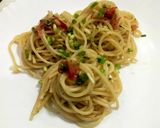 A picture of step 3 of Garlic Spaghetti.