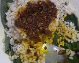 A picture of step 1 of Ofada rice and ofada stew.