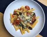 A picture of step 7 of One-pot pasta with SeasonSupply vegetables.