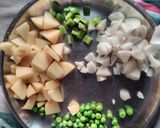 A picture of step 1 of Mixed veg stuffed cheese baati.