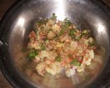 A picture of step 1 of Roti ka samosa.