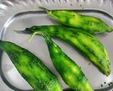 A picture of step 1 of Crispy Karela.