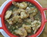 A picture of step 4 of Garlic prawn.
