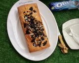 A picture of step 9 of Oreo vanillah cake loaf.