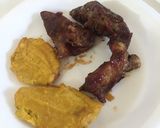 Foto del paso 9 de la receta: Costilla bbq con plátano horneado