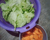 Foto langkah ke 1 dari resep Tumis Sawi Putih Wortel.
