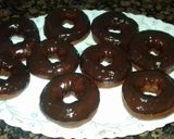A picture of step 8 of Wheat flour chocolate donuts healthy food for kids.