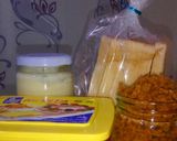 Foto langkah ke 1 dari resep Roti bakar AmoS #Abon mayo Susu.