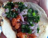 A picture of step 4 of Tacos al Pastor with Textured Soy 🌮🌮🌮.