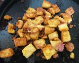 A picture of step 7 of Mutter paneer in microwave.