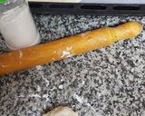 A picture of step 2 of Manakish Lahm bi Ajeen with 10-Minute Dough.