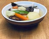 A picture of step 3 of Kenchinjiru (Shojin Ryori) Japanese Veggie Soup 🌱.