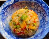 A picture of step 3 of Rava Upma.