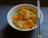 A picture of step 8 of Vegan Yakisoba - Japanese one pot noodles.