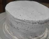A picture of step 4 of Valentine day special black forest chocolate cake.