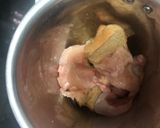 A picture of step 1 of Mango flavoured Chicken fingers with mango dip.