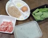 รูปขั้นตอนการทำที่ 1 ของ ราดหน้าใส่ไข่,เนื้อหนอก,เส้นบุกสาหร่าย - คีโต(เถื่อน)