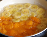 Foto del paso 4 de la receta: Crepê rellena de plátano y albaricoques con almíbar de limón