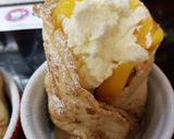 A picture of step 4 of My Peaches & Cream Crepe Wrap. 😘.