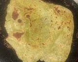 A picture of step 6 of Palak roti.