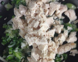 Foto del paso 2 de la receta: Crepes verdes con pollo al verdeo super light 🍗🌮🍵❤️