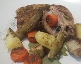 Foto del paso 2 de la receta: Pollo al horno con papas, batatas y zanahorias