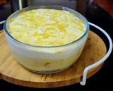 A picture of step 3 of Mango Bread pudding.