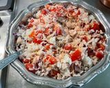 Une image de l'étape 10 de Salade de Riz aux Tomates, Thon, Feta et Romarin.