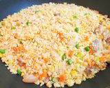 A picture of step 7 of Egg Fried Rice.
