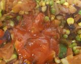 A picture of step 10 of My Large taco wraps chicken, chilli, +Veg.