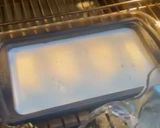 A picture of step 7 of Flan (Traditional Caramel Custard).