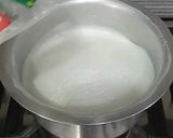 A picture of step 1 of Firni (ground rice pudding).