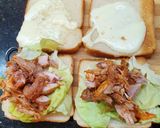 Foto del paso 2 de la receta: Sándwiches de pollo reciclado 🥪