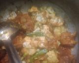 A picture of step 2 of Gobi gosht.
