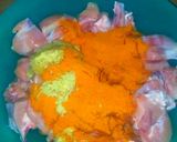A picture of step 2 of Tikka biryani.