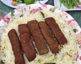 صورة لخطوة 6 من وصفة كباب ورز على السريع مع سلطتي الجميلة.. 😊😊