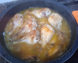 Foto del paso 2 de la receta: Pollo al brandy con champiñones y piñones