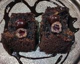 A picture of step 7 of Eggless Chocolate cake with multi grain flour.
