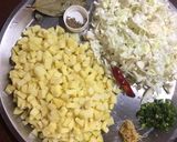 A picture of step 1 of Chai aur Samosa.
