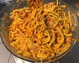 Une image de l'étape 11 de Timbale de spätzles aux tomates, thon, emmental et curcuma.