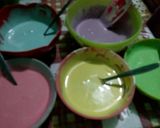 Foto langkah ke 7 dari resep Bolu Kukus Pelangi 2 Telur.