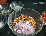 A picture of step 2 of Sprouted chana salad.