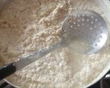 A picture of step 2 of Awara (fried tofu).